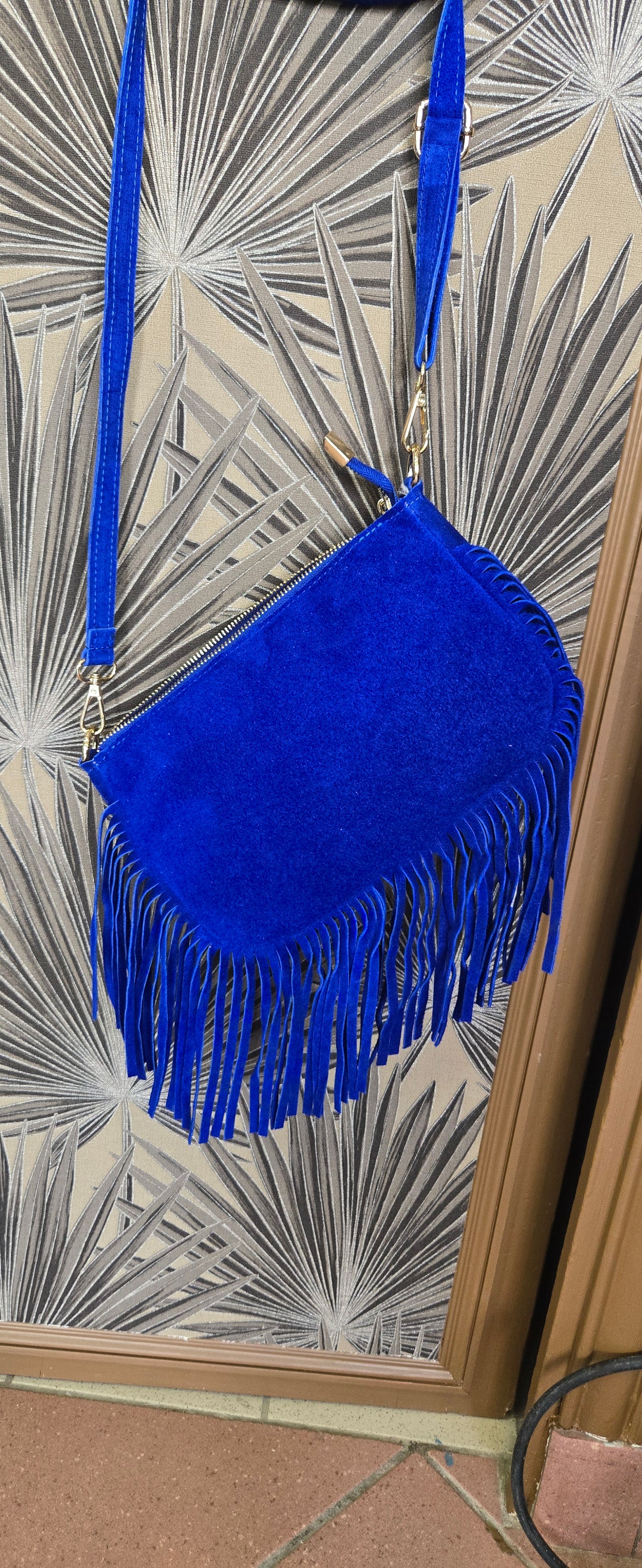 Sac a frange en daim