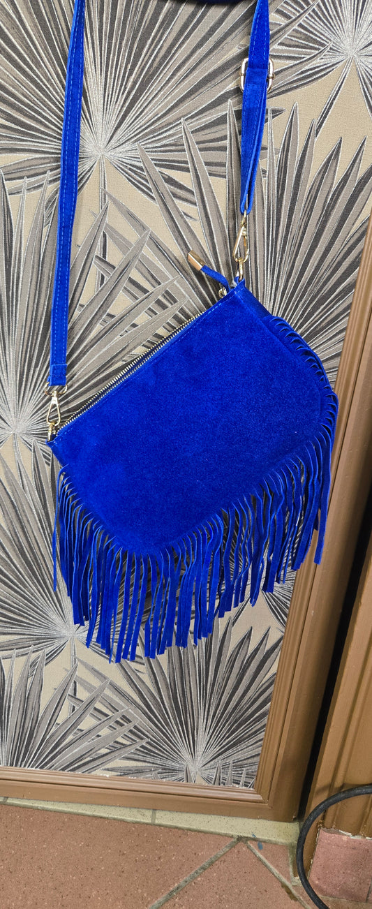 Sac a frange en daim